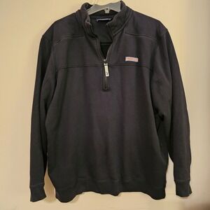 Men's Vineyard Vines The Shep Shirt Men's Extra Large XL Navy Blue Quarter Zip